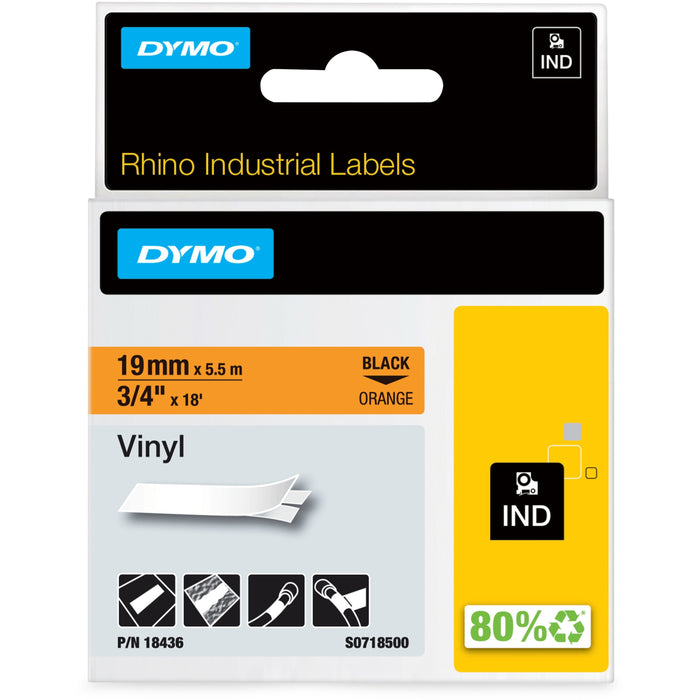 Dymo Colored Industrial Rhino Vinyl Labels - DYM18436