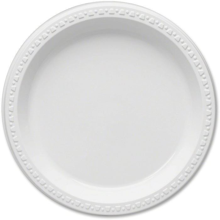 Tablemate Party Expressions Plastic Plates - TBL9644WH