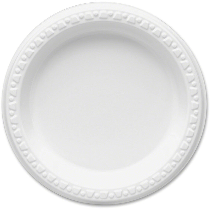 Tablemate Party Expressions Plastic Plates - TBL6644WH