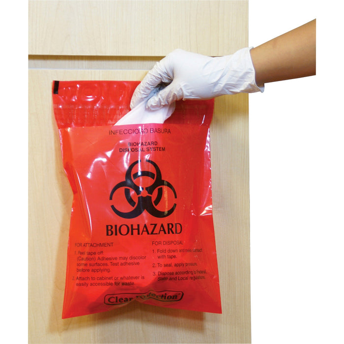 CareTek Stick-On Biohazard Infectious Waste Bags - CTKCTRB042214