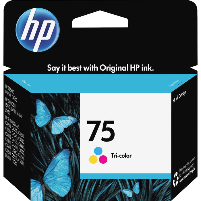 HP 75 (CB337WN) Original Inkjet Ink Cartridge - Color - 1 Each - HEWCB337WN