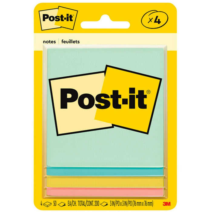 Post-it&reg; Notes Original Notepads -Beachside Caf&eacute; Color Collection - MMM5401