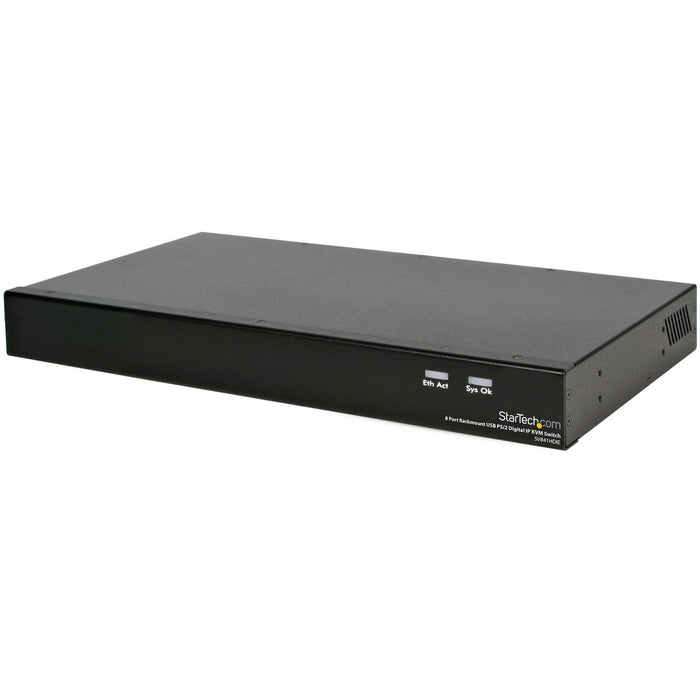 StarTech.com 8 Port Rackmount USB PS/2 Digital IP KVM Switch - STCSV841HDIE