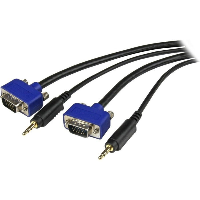 StarTech.com 6 ft Coax High Resolution Monitor VGA Cable w/ Audio - HD15 M/M - STCMXTHQMM6A