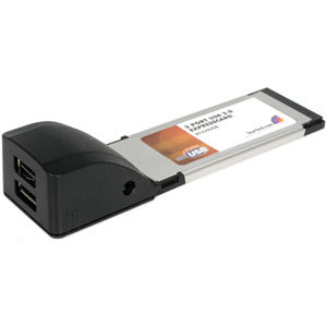 StarTech.com 2 Port ExpressCard Laptop USB 2.0 Adapter Card - STCEC230USB