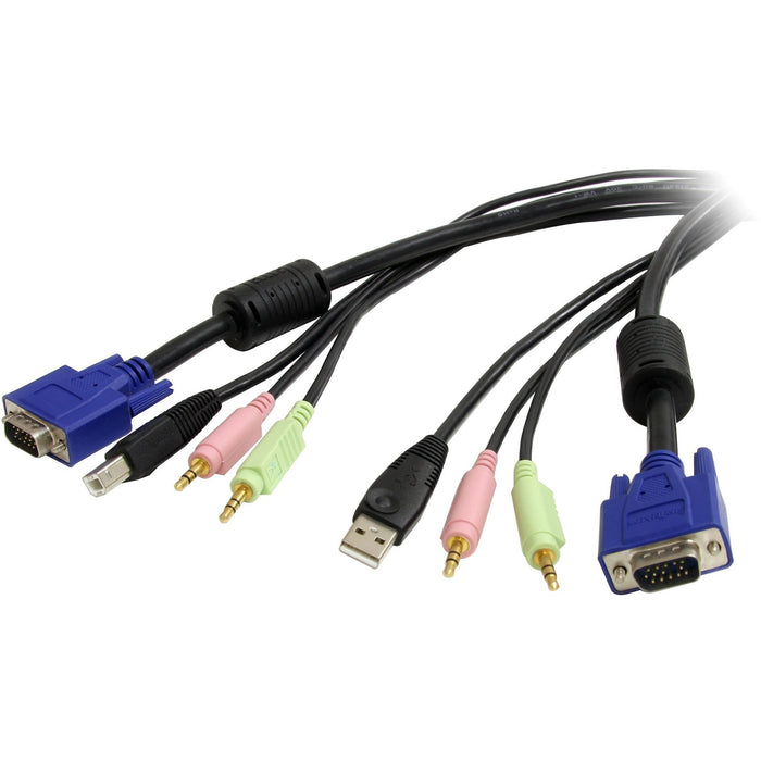 StarTech.com 6 ft 4-in-1 USB VGA KVM Switch Cable with Audio - STCUSBVGA4N1A6