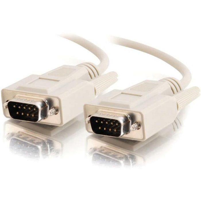 C2G 25ft DB9 M/M Cable - Beige - CGO09451