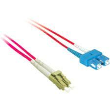 C2G-2m LC-SC 50/125 OM2 Duplex Multimode PVC Fiber Optic Cable - Red - CGO37356