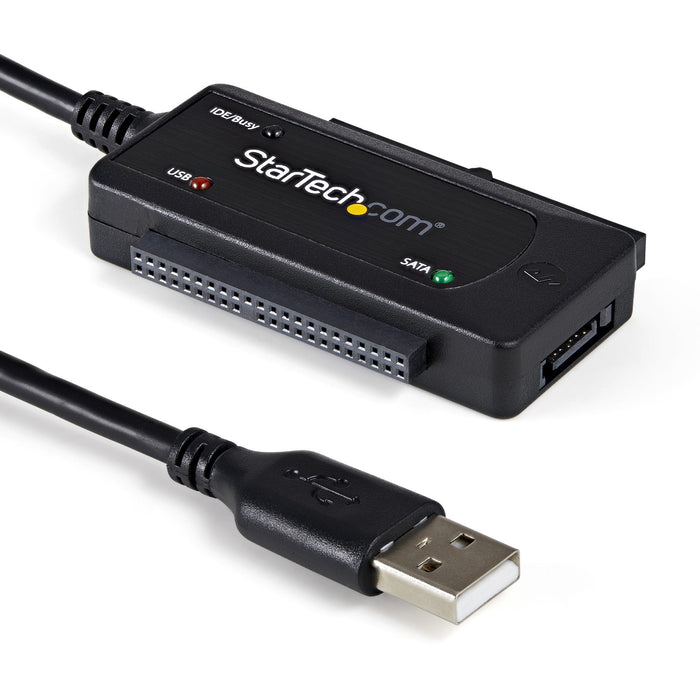 StarTech.com USB 2.0 to SATA/IDE Combo Adapter for 2.5/3.5" SSD/HDD - STCUSB2SATAIDE