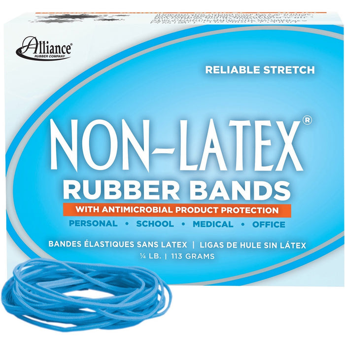 Alliance Rubber 42199 Non-Latex Rubber Bands with Antimicrobial Protection - Size #19 - ALL42199