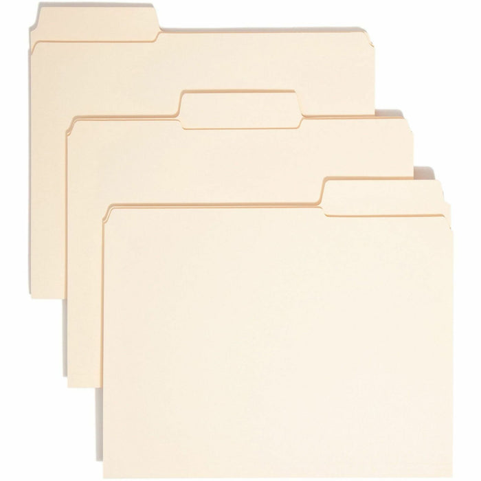 Smead SuperTab 1/3 Tab Cut Letter Recycled Top Tab File Folder - SMD10395