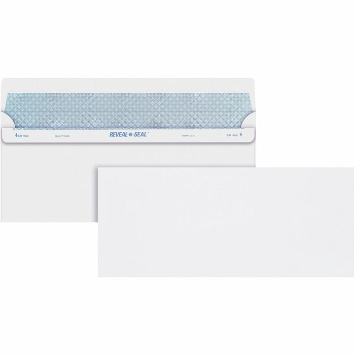 Quality Park No. 10 Security Tinted Business Envelopes with Reveal-N-Seal&reg; Self-Seal Closure - QUA67218
