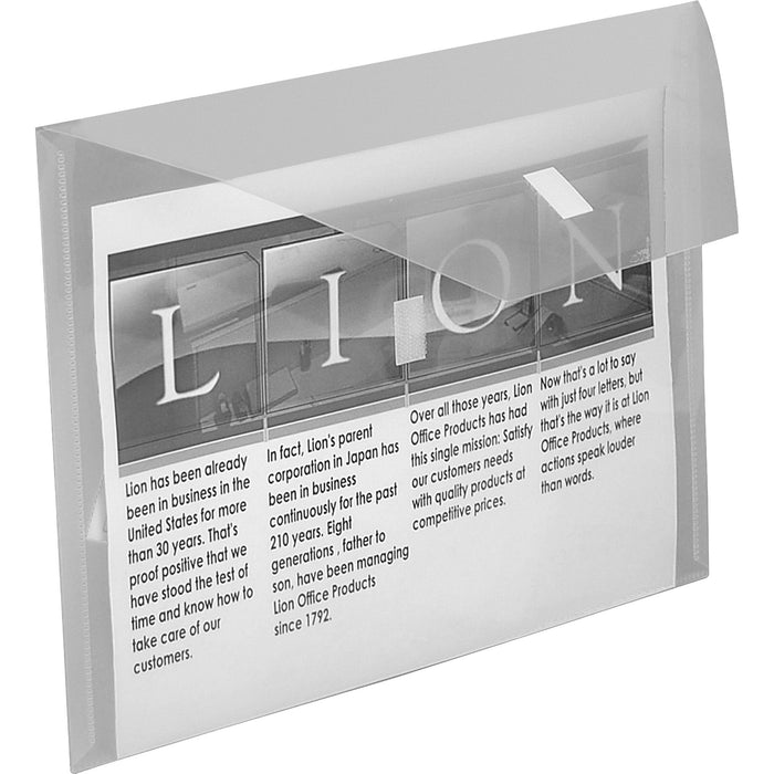 Lion Letter Recycled Vinyl File Pocket - LIO22070CR