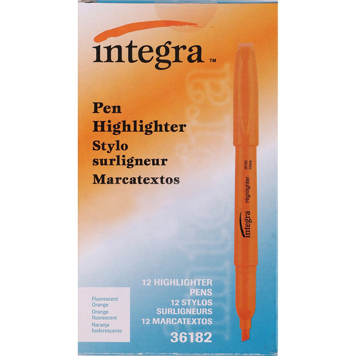 Integra Pen Style Fluorescent Highlighters - ITA36182