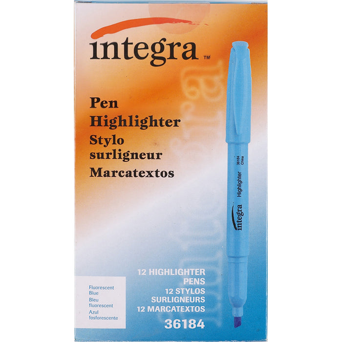 Integra Pen Style Fluorescent Highlighters - ITA36184