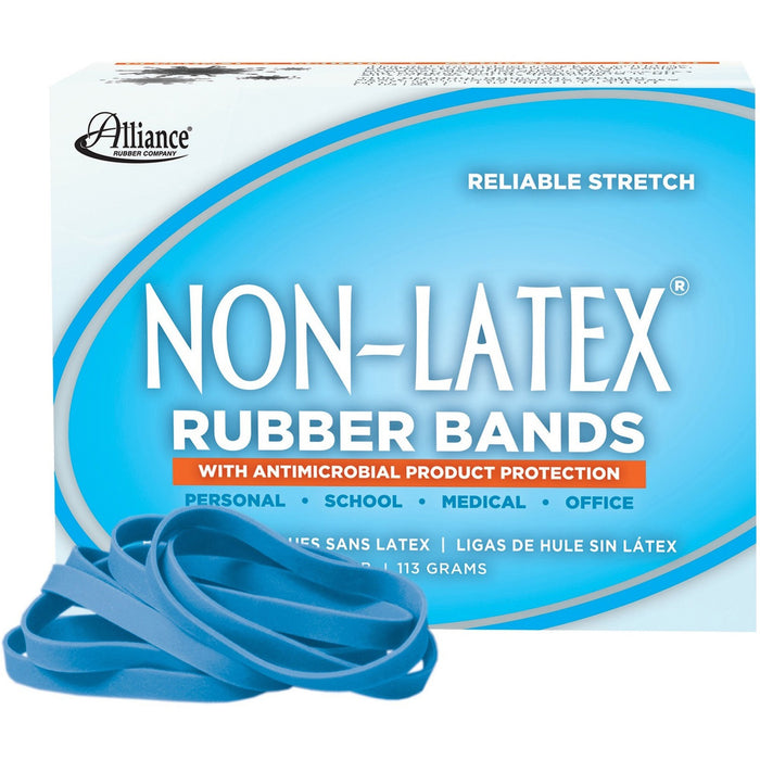 Alliance Rubber 42649 Non-Latex Rubber Bands with Antimicrobial Protection - Size #64 - ALL42649