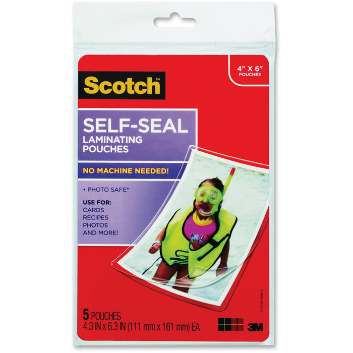 Scotch Self-sealing Photo Laminating Sheets - MMMPL900G