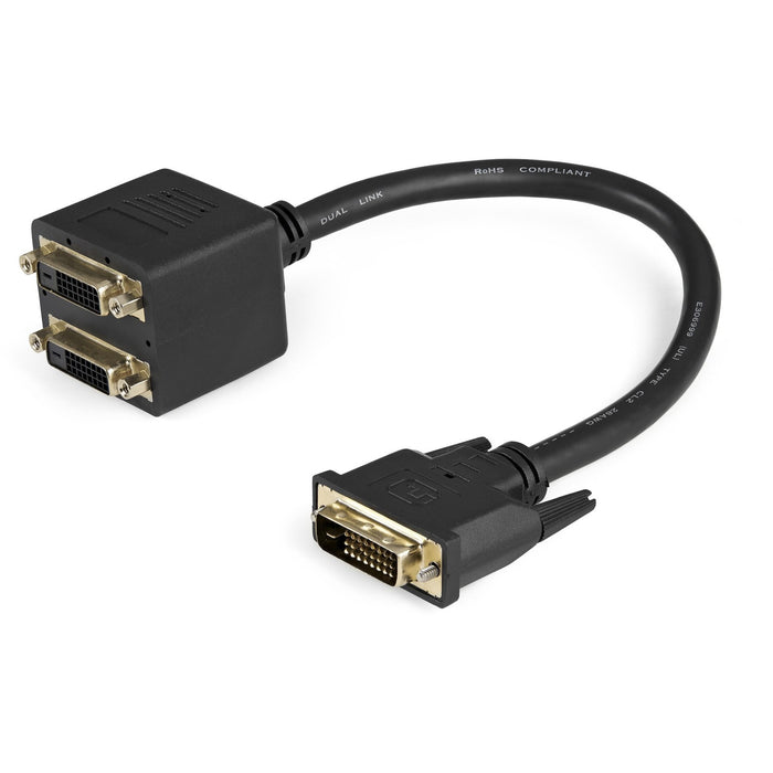 StarTech.com 1 ft DVI-D to 2x DVI-D Digital Video Splitter Cable - M/F~ - STCDVISPL1DD