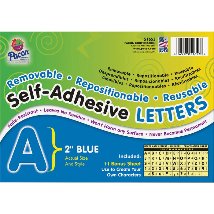 UCreate Reusable Self-Adhesive Letters - PAC51653
