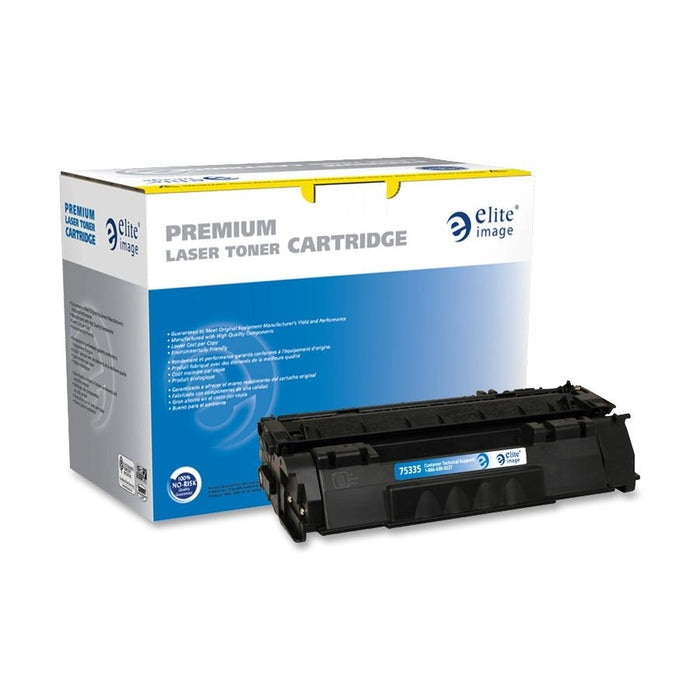 Elite Image Remanufactured Laser Toner Cartridge - Alternative for HP 53A (Q7553A) - Black - 1 Each - ELI75335