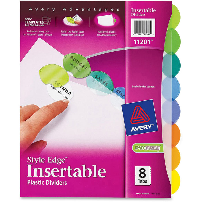 Avery&reg; Style Edge Insertable Dividers - AVE11201