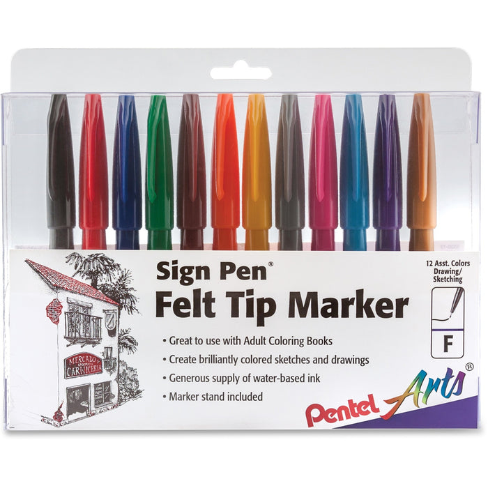 Pentel Arts Fiber-tipped Sign Pens - PENS52012