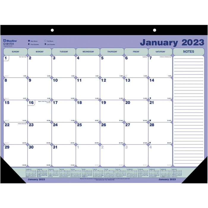 Blueline Monthly Desk/Wall Calendar 2023 - REDC181731