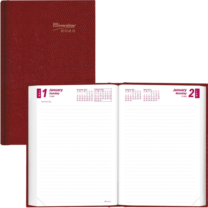 Brownline Untimed Daily Planner - REDCB387RED