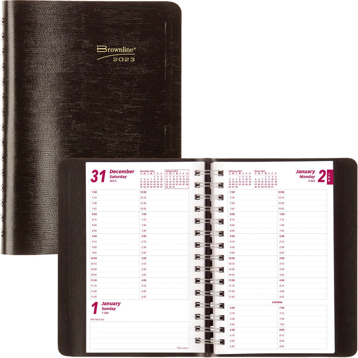 Brownline Daily Planner - REDCB800BLK