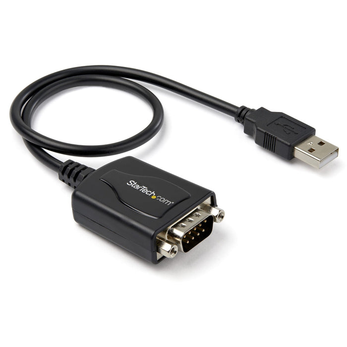 StarTech.com USB to Serial Adapter - 1 Port - COM Port Retention - Texas Instruments TIUSB3410 - USB to RS232 Adapter Cable - STCICUSB2321X