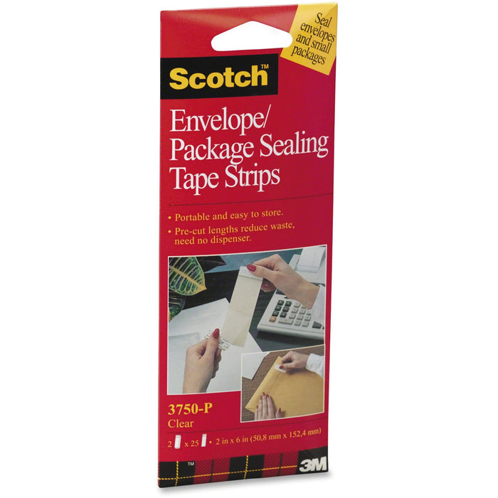 Scotch Envelope/Package Sealing Tape Strips - MMM3750P2CR