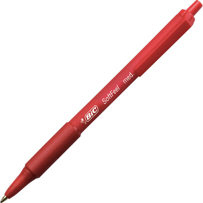 BIC SoftFeel Retractable Ball Pens - BICSCSM11RD