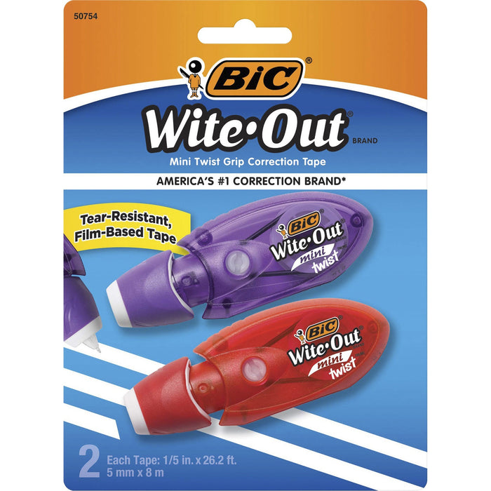 BIC Wite-Out Mini Correction Tape 2-pack - BICWOMTP21