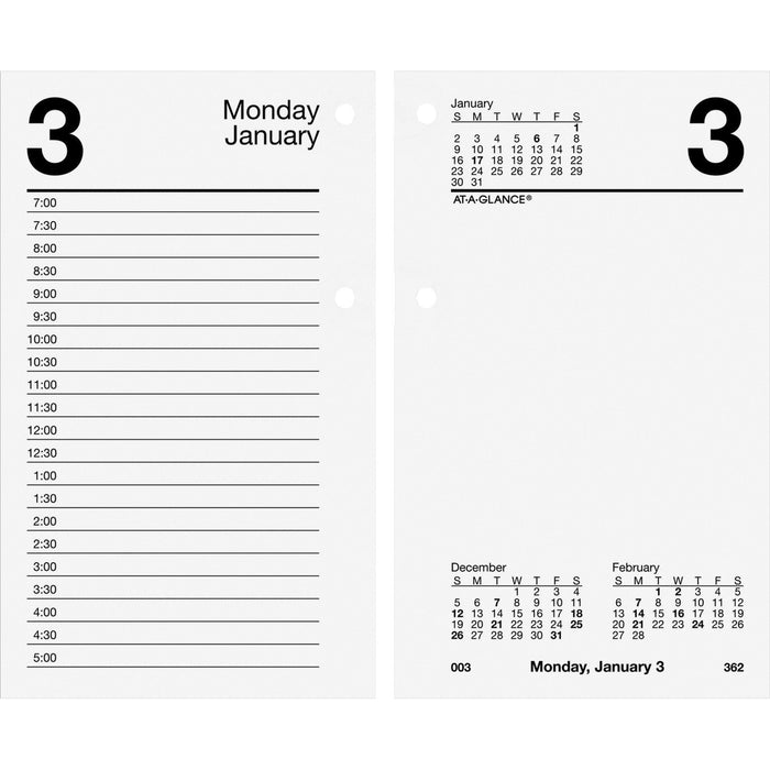 At-A-Glance Daily Desk Calendar Refill - AAGE71750