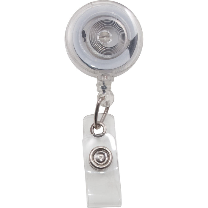 Advantus Translucent Retractable ID Card Reel with Snaps - AVT75473