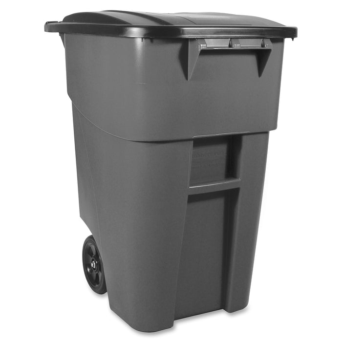 Rubbermaid Commercial Brute Rollout Container with Lid - RCP9W2700GRAY