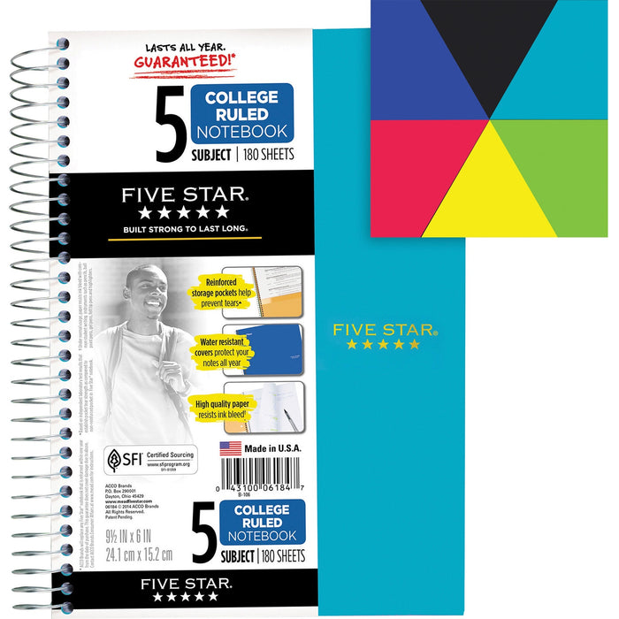 Five Star 5-Subject Notebook - MEA06184