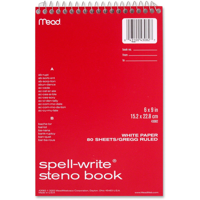 Mead Spell-Write Steno Book - MEA43082