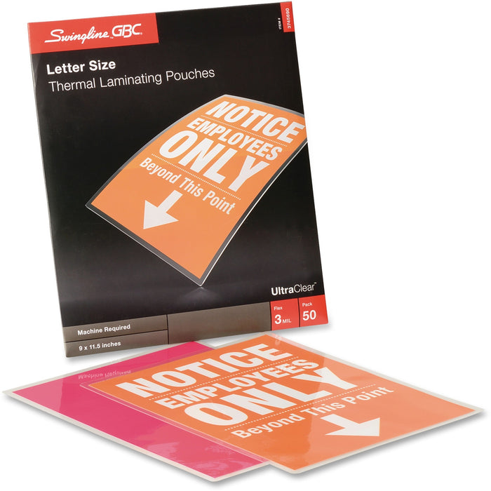 GBC Ultra Clear Thermal Laminating Pouches - GBC3745690