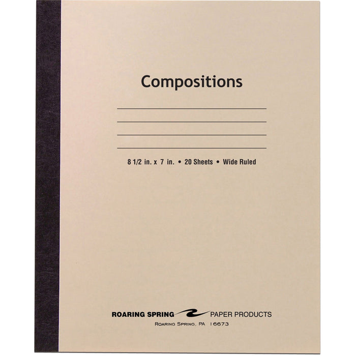 Roaring Spring Wide Ruled Flexible Cover Composition Book - ROA77340