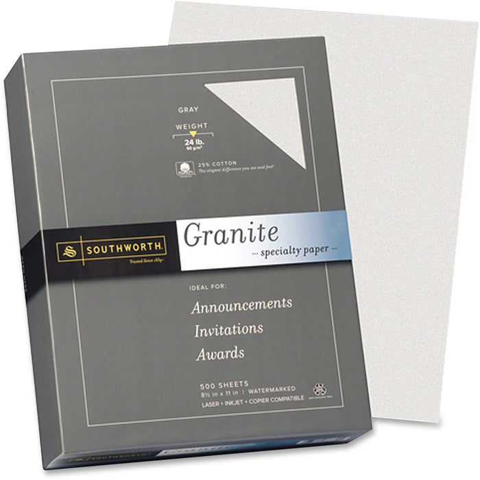 Southworth Granite Specialty Paper - Gray - SOU914C Neenah Paper, Inc