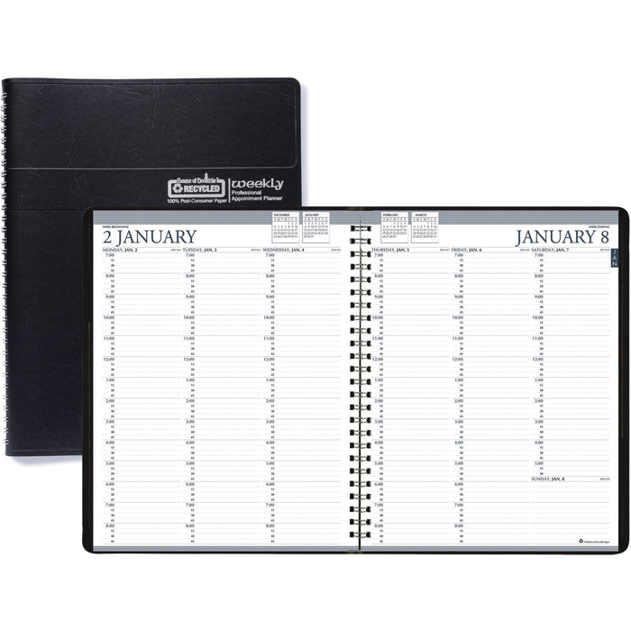 House of Doolittle Black Professional Weekly Planner - HOD27202