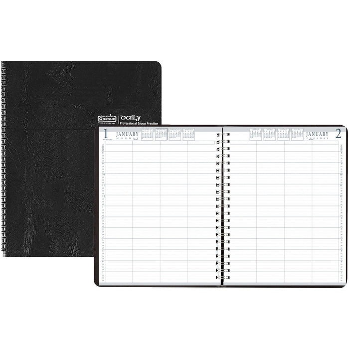 House of Doolittle 4-Person Embossed Cover Daily Appointment Book - HOD28202