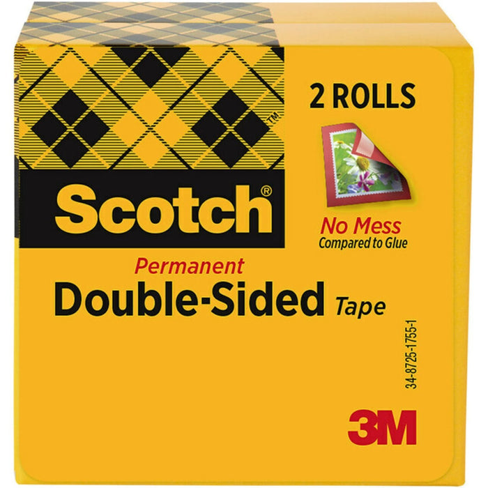 Scotch Permanent Double-Sided Tape - 1/2"W - MMM6652PK