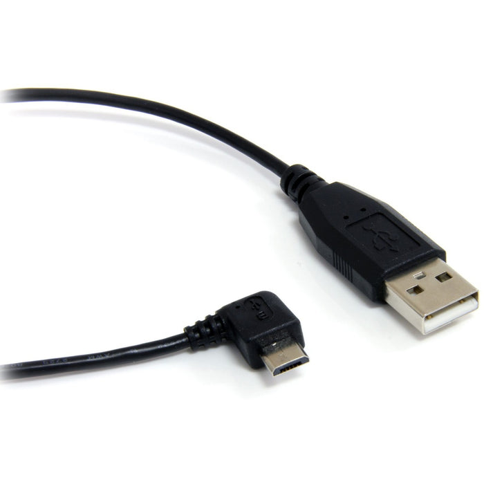 StarTech.com USB cable - 4 pin USB Type A (M) - Right Angle Micro USB Type B (M) - 90 cm - STCUUSBHAUB3RA