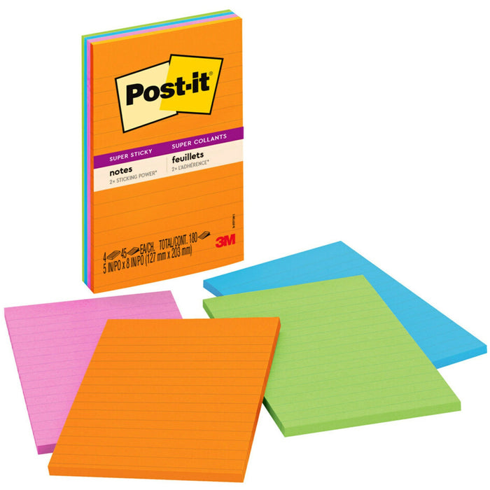 Post-it&reg; Super Sticky Notes - Energy Boost Color Collection - MMM4621SSAU