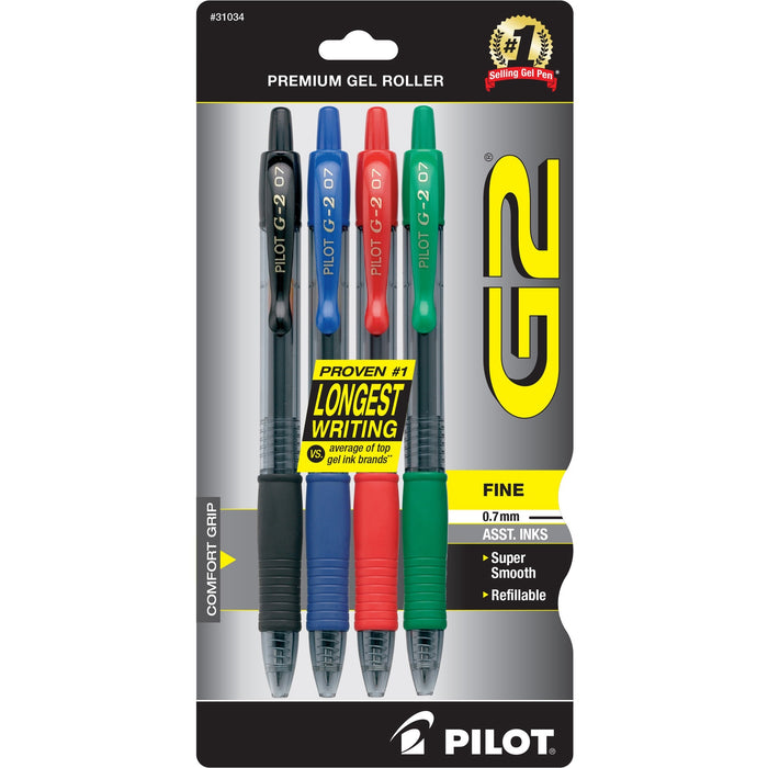 Pilot G2 Retractable Gel Ink Rollerball Pens - PIL31034