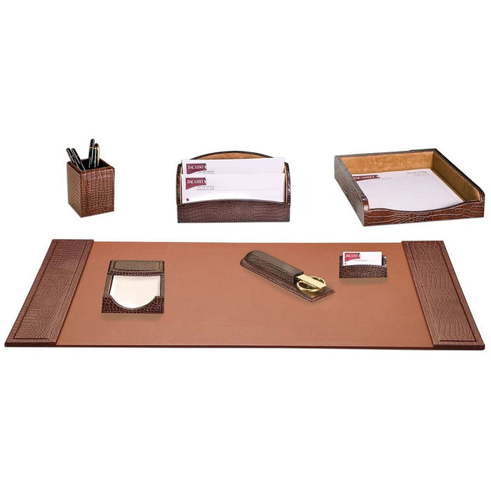 Dacasso Embossed Leather Desk Set - DACD2004