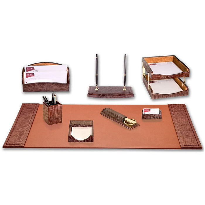 Dacasso Embossed Leather Desk Set - DACD2020
