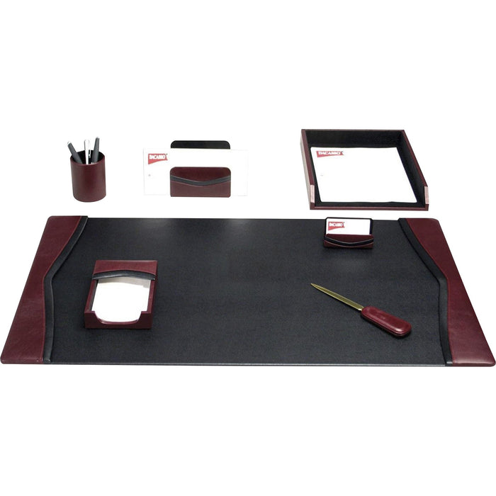 Dacasso Two-Toned Leather 7-Piece Desk Pad Kit - DACD7004